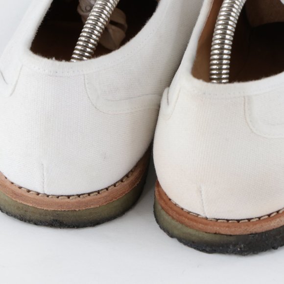 APC Paris Canvas Crepe Derby Oxford Shoes White 9 main image 9